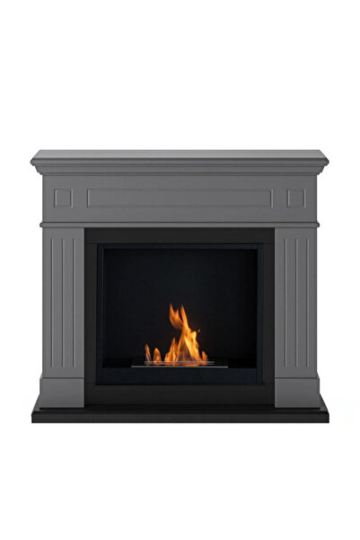 tagu Larsen Solid Grey FreeFlame bioethanol fireplace