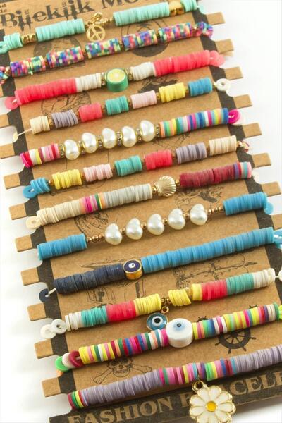 ZERO LAND MTXDPN خلطة فيمو (171923) سوار من الخرز - ملون