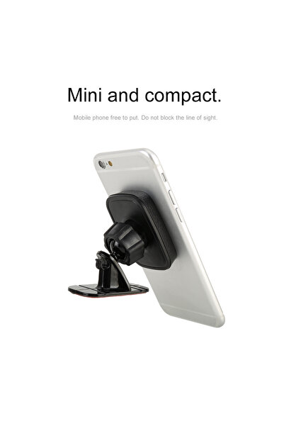 Generic QY-07 Magnetic 360° Rotation Car Phone Mount Dashboard Holder for Universal Phones