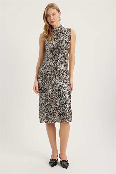 HomeStore Leopar Desenli Elbise