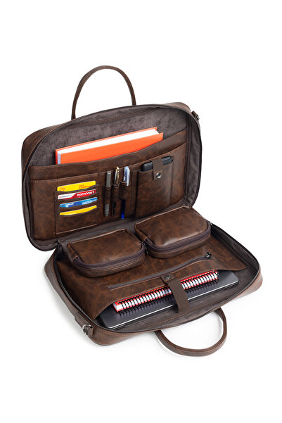Sevinç Çanta Deridense Unisex MacBook Organizer Laptop Briefcase 15.6'' & 16'' Inch