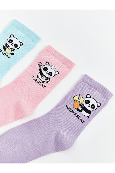 LC Waikiki Lányok mintás zokni - 5 db-os csomag