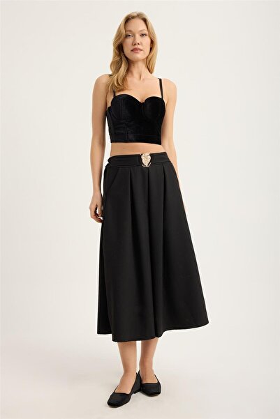 HomeStore Πλισέ φούστα με 3 πιέτες και τσέπες