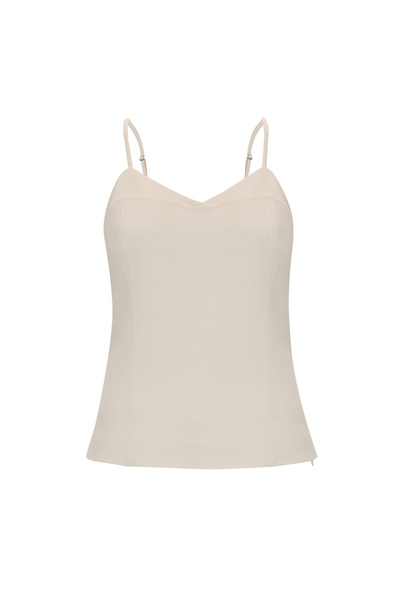 Exquise Strappy Woven V-Neck Regular Blouse