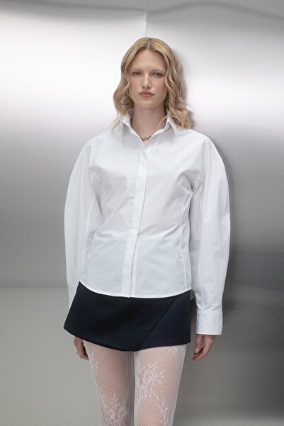 MARKALİSTE Sleeveless Poplin Shirt White