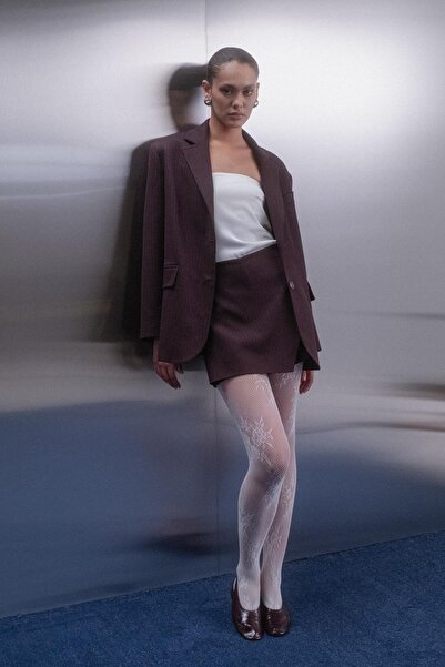 MARKALİSTE Premium Shorts Skirt Burgundy