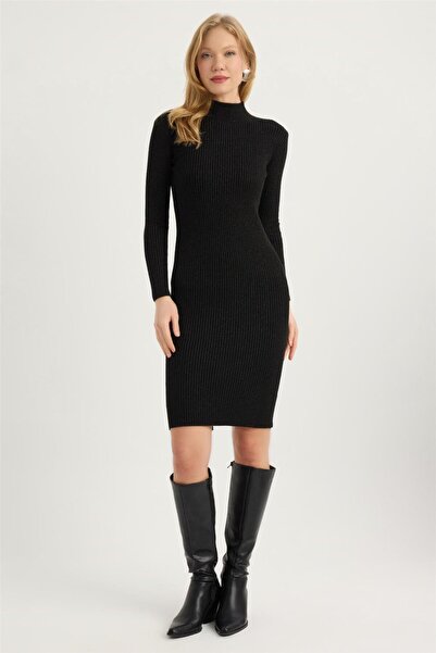 HomeStore Glitter Mock Neck Dress