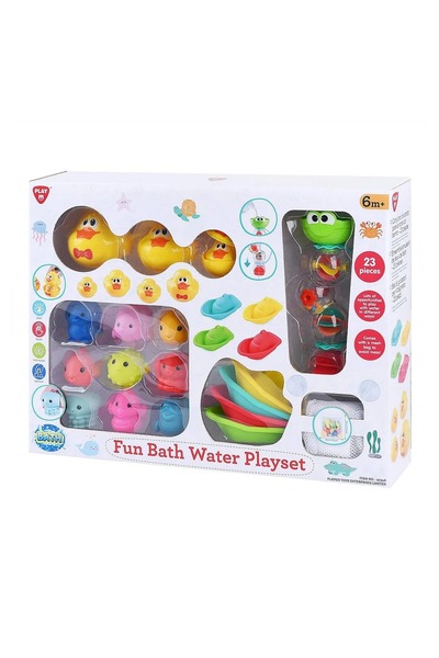 Play Go مجموعة ألعاب مياه الاستحمام الممتعة - 23 قطعة