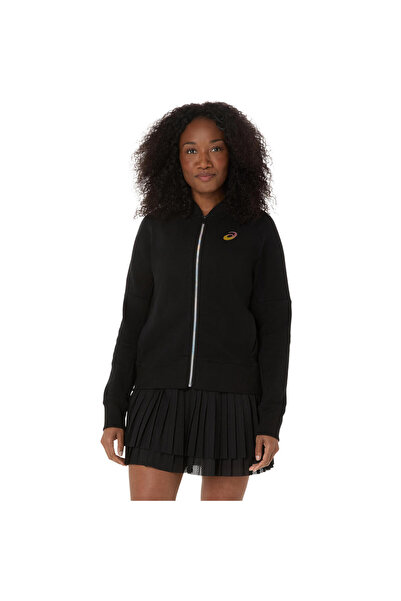 Asics MATCH JACKET NIGHT ENERGY Kadın Black/Pure Silver Ceket 2042A400-001