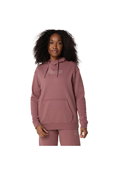Asics LOGO OTH HOODIE Kadın Kırmızı Sweatshirt 2032C845-602
