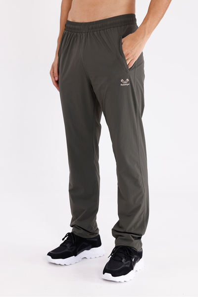 Rowinger Flexible Micro-Lycra Blend Elastic Waistband Comfortable Fit Sweatpants with Side Pockets Offering Freedom of Movement