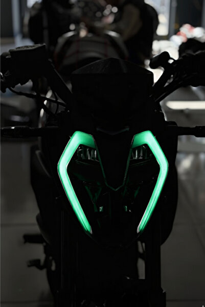 Banxtre Benelli 125S ve Rks Rk125-S uyumlu Yeşil Renk Far Tasarım Filmi Stick...