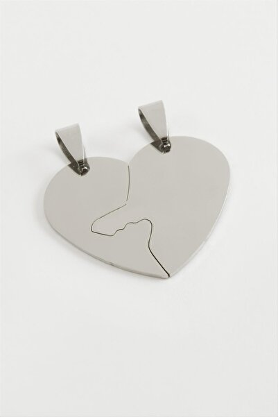 ZERO LAND قلادة MTXDPN على شكل قلب من الفولاذ المقاوم للصدأ قابلة للكتابة علي...