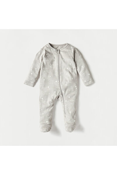 Juniors Printed Closed Feet Sleepsuit with Long Sleeves - Set of 3