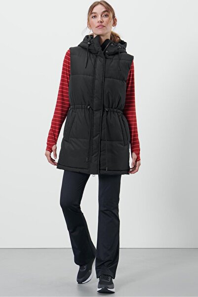 Tchibo Women Hooded Quilted Puffer Jacket, Black