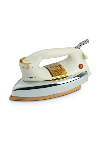 İMPEX Heavy Duty Dry Iron IB201 1200W, 1.5Kg, Golden Ceramic Plate, Auto Cut-off, 7Y Warranty