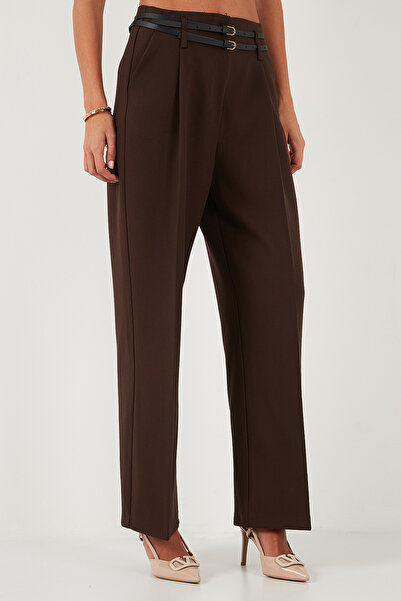 Lela Wide Leg High Waist Wide Leg Belted Pants Trousers 68351245