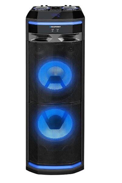 Blaupunkt 1200W professional portable speaker, Bluetooth, FM, SD, USB, Karaoke, disco lights, Black