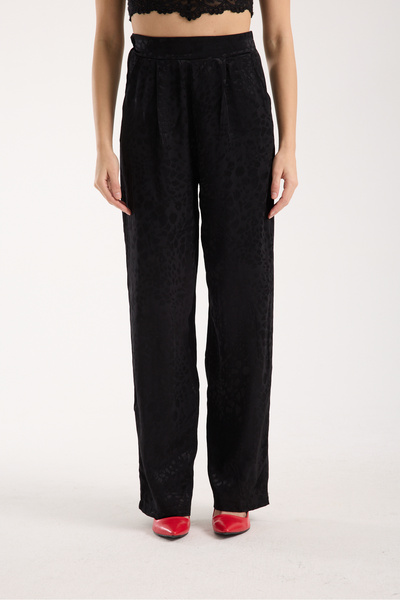 DeChival Women's Baggy Pants - Loose Pants with Pockets and Front Folding