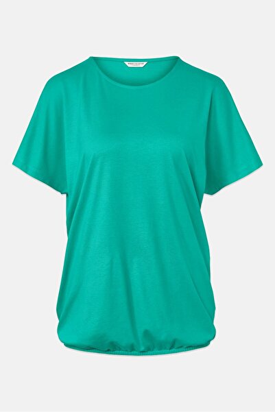 Tchibo Women Round Neck Short Sleeves Plain T-Shirt, Turquoise