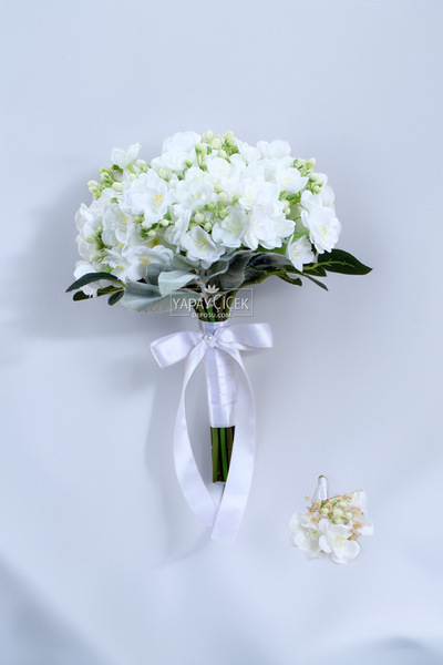 Yapay Çiçek Deposu Deep Love Bridal Bouquet Set of 2