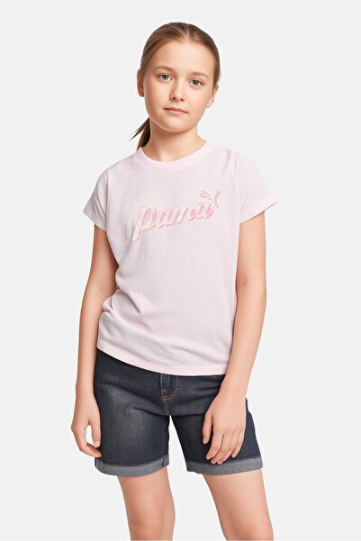 Puma Kids Girl Short Sleeve Outdoor T-shirt, Pink