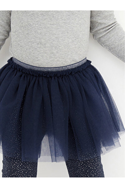 FridayIn Sweet Round neck Splicing pattern Net yarn Regular sleeve Girls' Clothing