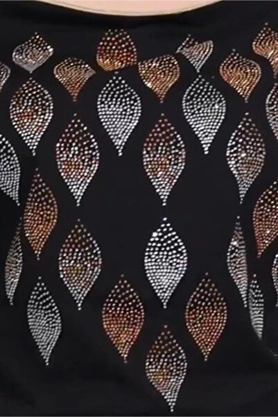 AZRA BUTİK Damla Patterned Stone Blouse
