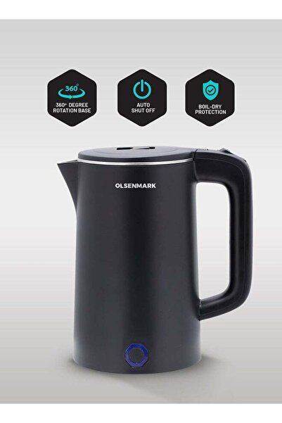 Olsenmark Electric Kettle 1.8L 1500W OMK2475 Black