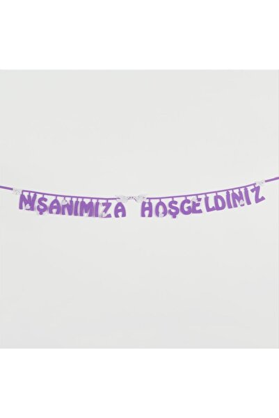 ZERO LAND Mtxdpn Welcome to Our Store (105029) Felt Lettering-Purple