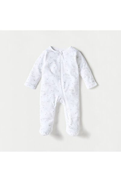 Juniors Printed Closed Feet Sleepsuit with Long Sleeves - Set of 3