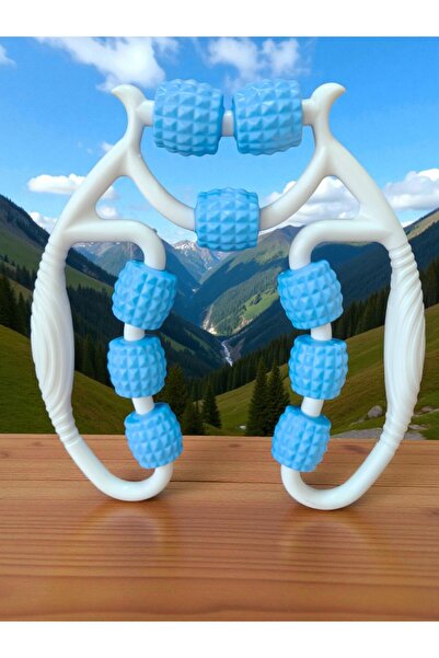 FABYAN Muscle Relaxer Massager 9 Wheels Adjustable Lymphatic Drainage Roller Leg Arm Cellulite