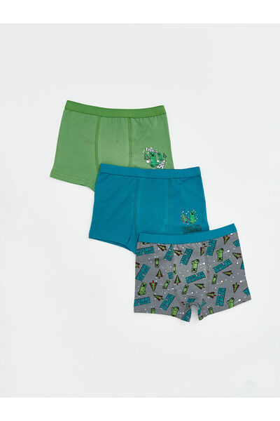 LC Waikiki Vizyon Yeni Sezon Minecraft Baskılı Erkek Çocuk Boxer 3'lü