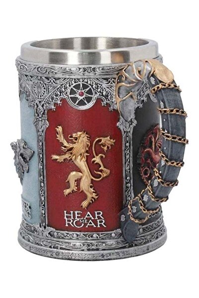 Generic Game Of Thrones House Stark Stainless Steel 3D Coffee Mug (Silver)