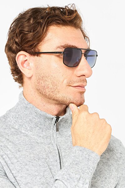 Guess Men GU00208 02D Square Sunglasses, Black