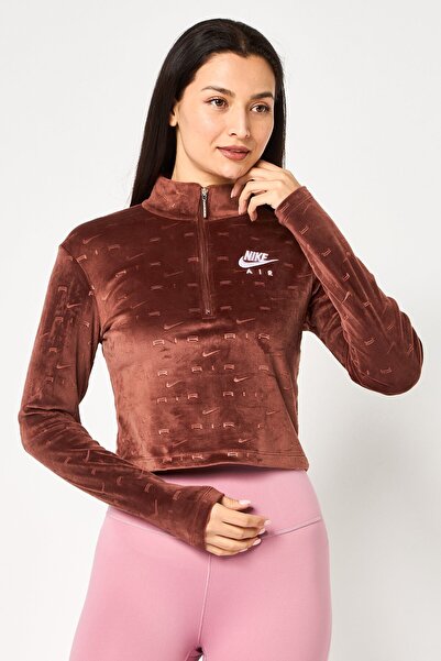 Nike Air X Women Sportswear Fit Quarter Zip Long Sleeve Outdoor Sweatshirts, ...