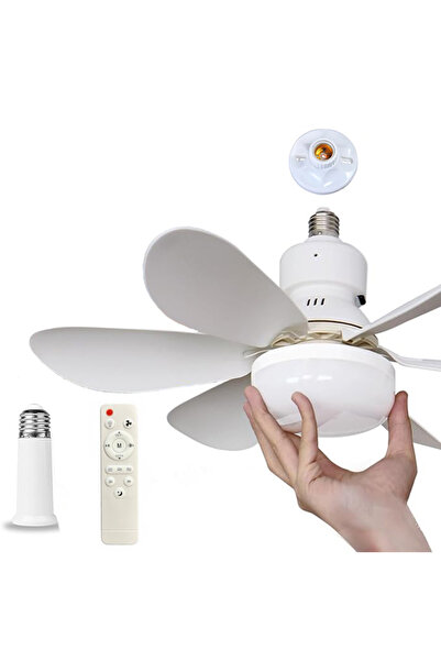 AUXITO 40W LED ceiling fan with remote control —E27 socket included, Quick installation, 3 speeds
