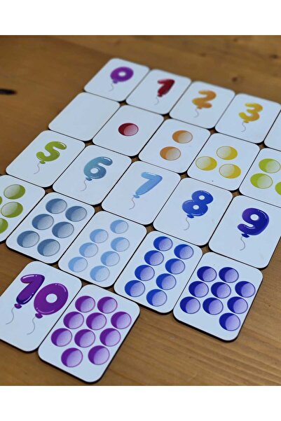 woodretro Wooden Numbers Intelligence Cards Matching Game Preschool Educational Material Montessori