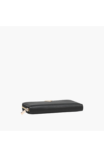 Guess Talent Textured Wallet with Zip Closure