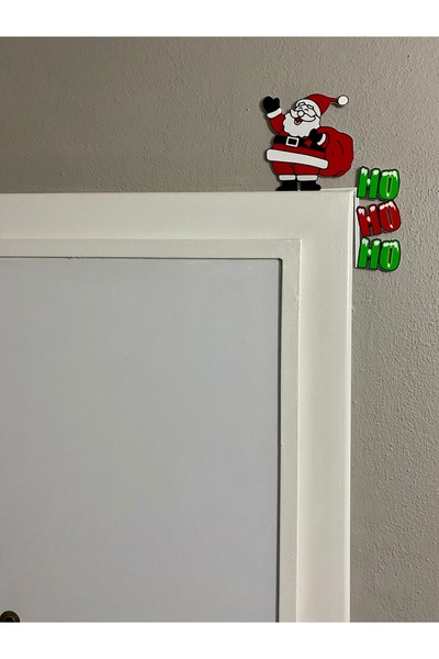 Mini Tasarım Atölyem Christmas Ornament Door Corner Santa Claus Ornament