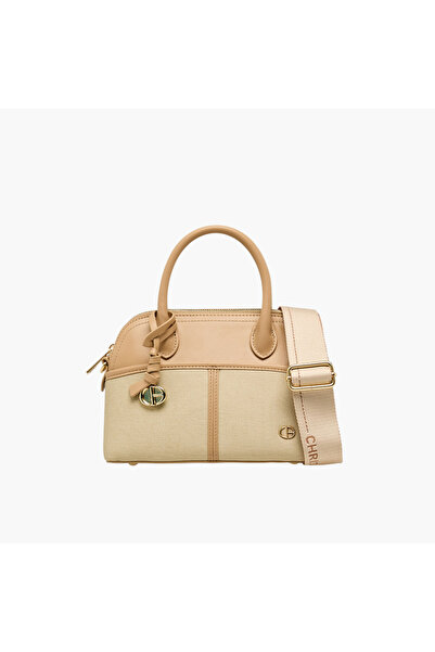 Chrisbella حقيبة توت ملونة بسحاب للإغلاق