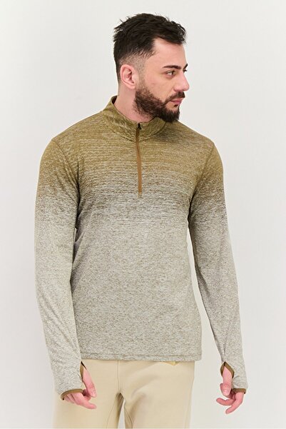 Champion Men Sportswear Fit Heather Long Sleeves Outdoor T-Shirt, Grey