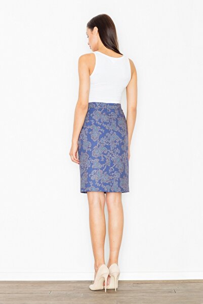Figl Elegant pencil skirt with geometric pattern M516 size S