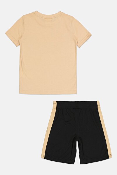 Puma Kids Boy 2 Pieces Brand Logo Short Sleeve T-Shirt And Shorts Set, Multicolor