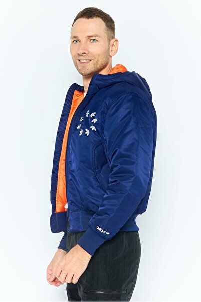 adidas Men Sportswear Fit Long Sleeve Outdoor Puffer Jacket, Blue