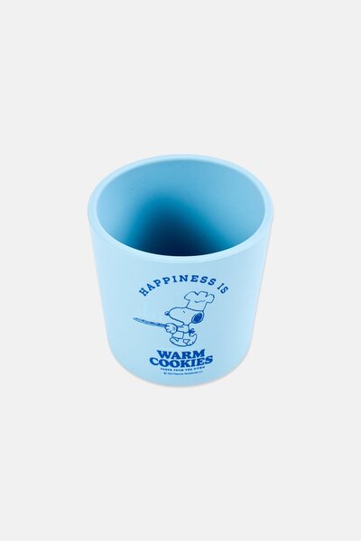 PEANUTS Toddlers Boy Silicone Cup, Blue