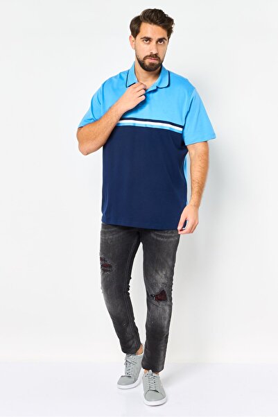 Chaps Men Regular Fit Colorblock Short Sleeve Polo Shirt, Multicolor