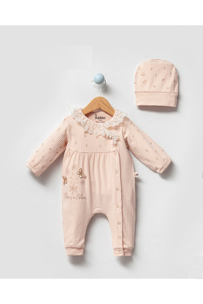 by bubbles Natural Butterfly Detail Side Opening Jumpsuit
