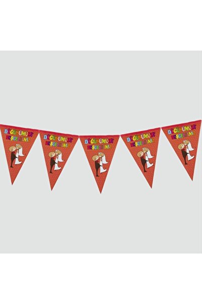 ZERO LAND MTXDPN 10 bucăți Bun venit la nunta noastră (181129) Triunghi Flama...