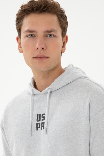 U.S. Polo Assn. Men's Gray Melange Sweatshirt 50320030-Vr086